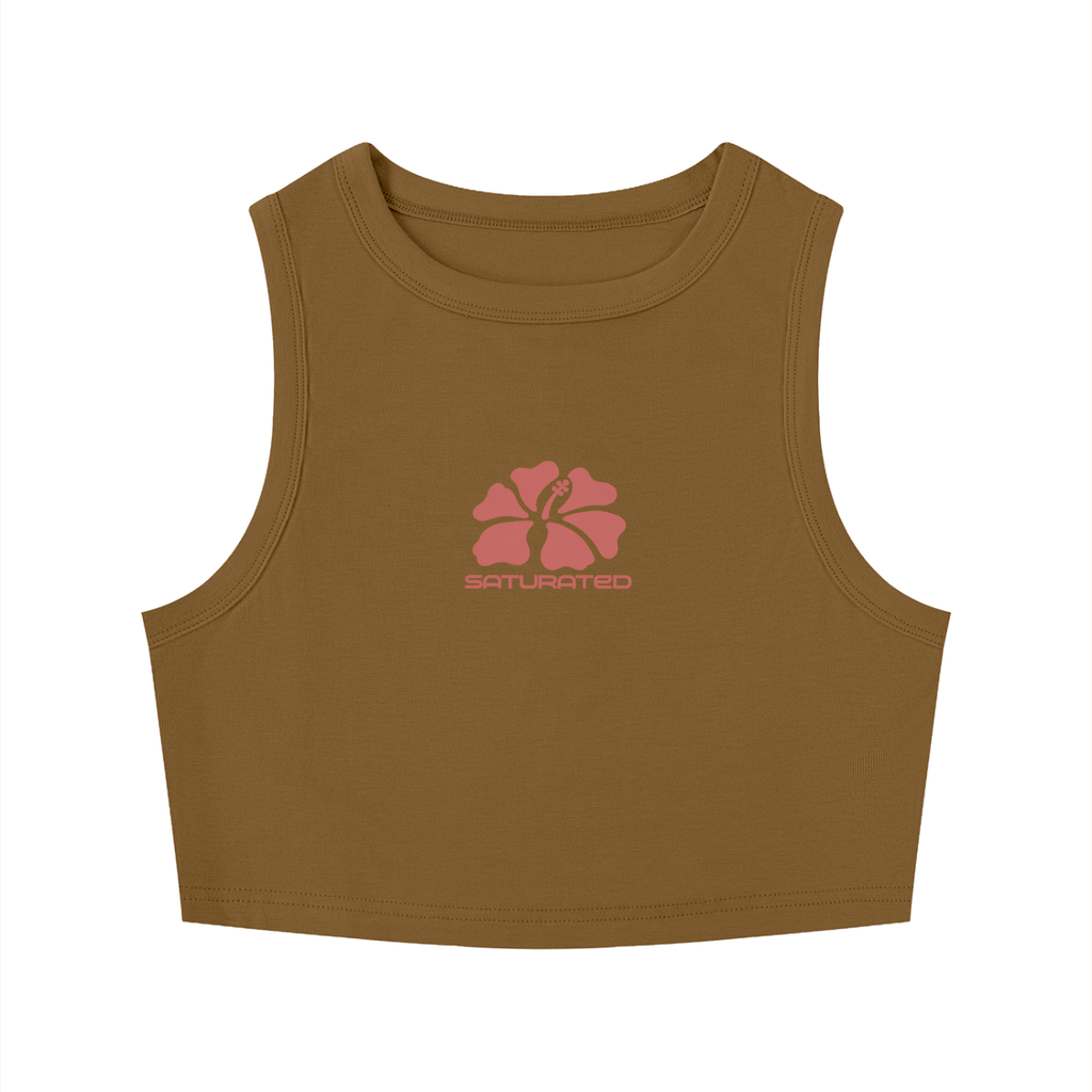 Floral Crop Tank Top