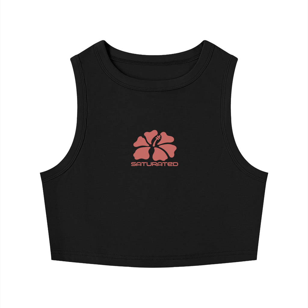 Floral Crop Tank Top