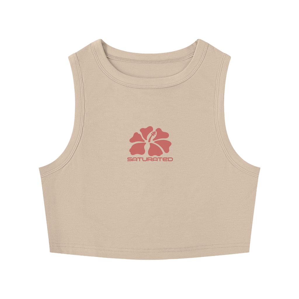 Floral Crop Tank Top