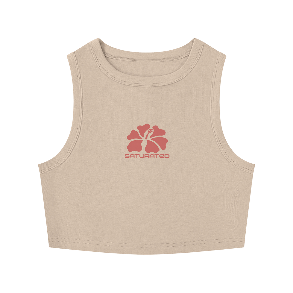 Floral Crop Tank Top